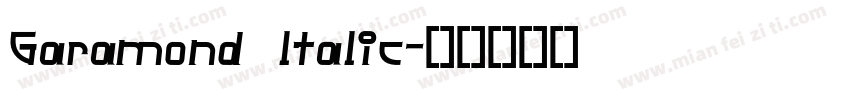 Garamond ltalic字体转换